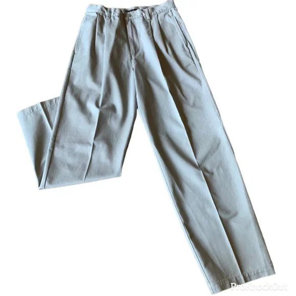 Gray Pleated Pants